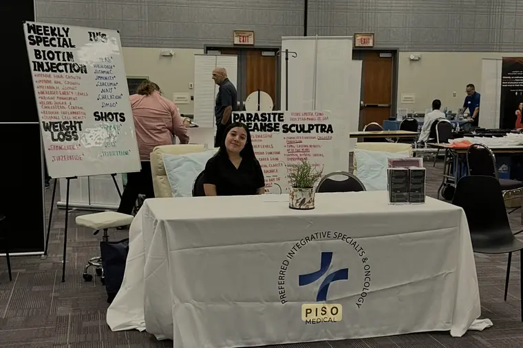 PISO's booth at a local health fair